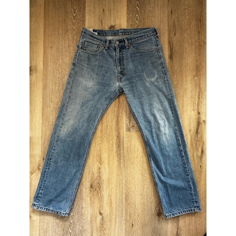 Levi’s 505 32 x 29 Y2K Medium Wash Straight Leg‎ Classic Denim Blue Jeans